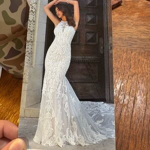 Mori Lee White Lace Wedding Dress